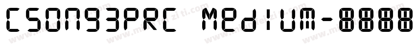 CSong3PRC Medium字体转换